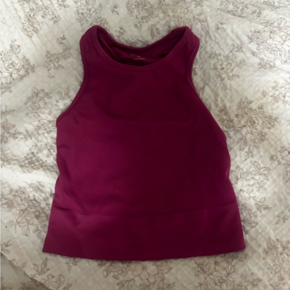 Abercrombie YPB Racerback Ribbed Pink Tank - Picture 3 of 5